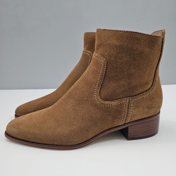 Cole Haan Shoes - NEW Cole Haan Naia Ankle Boot Womens 8 Golden Toffee Suede Western Cowgirl Fall